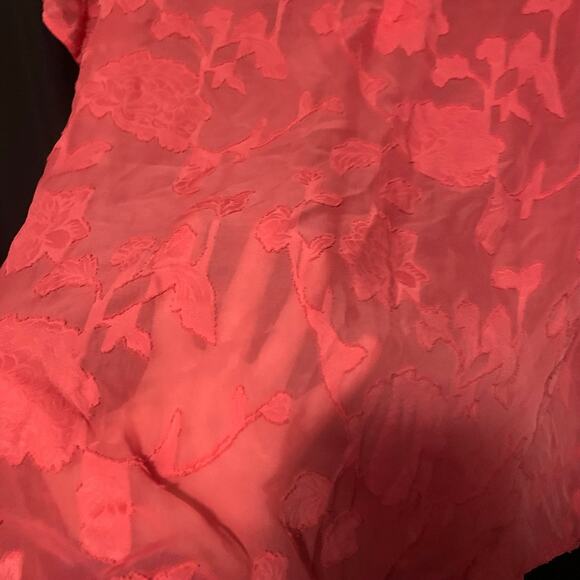 Torrid women’s 2 chiffon blouse coral pink spring - Picture 4 of 10